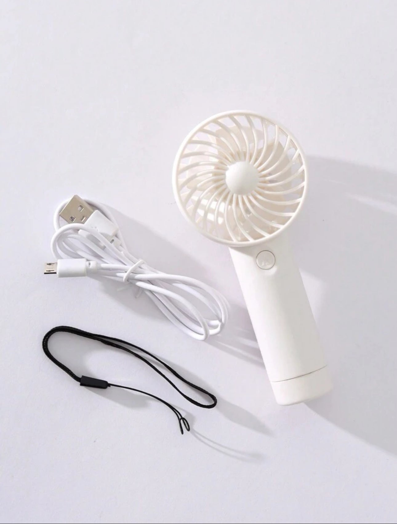 Mini USB Rechargeable Fan (White)