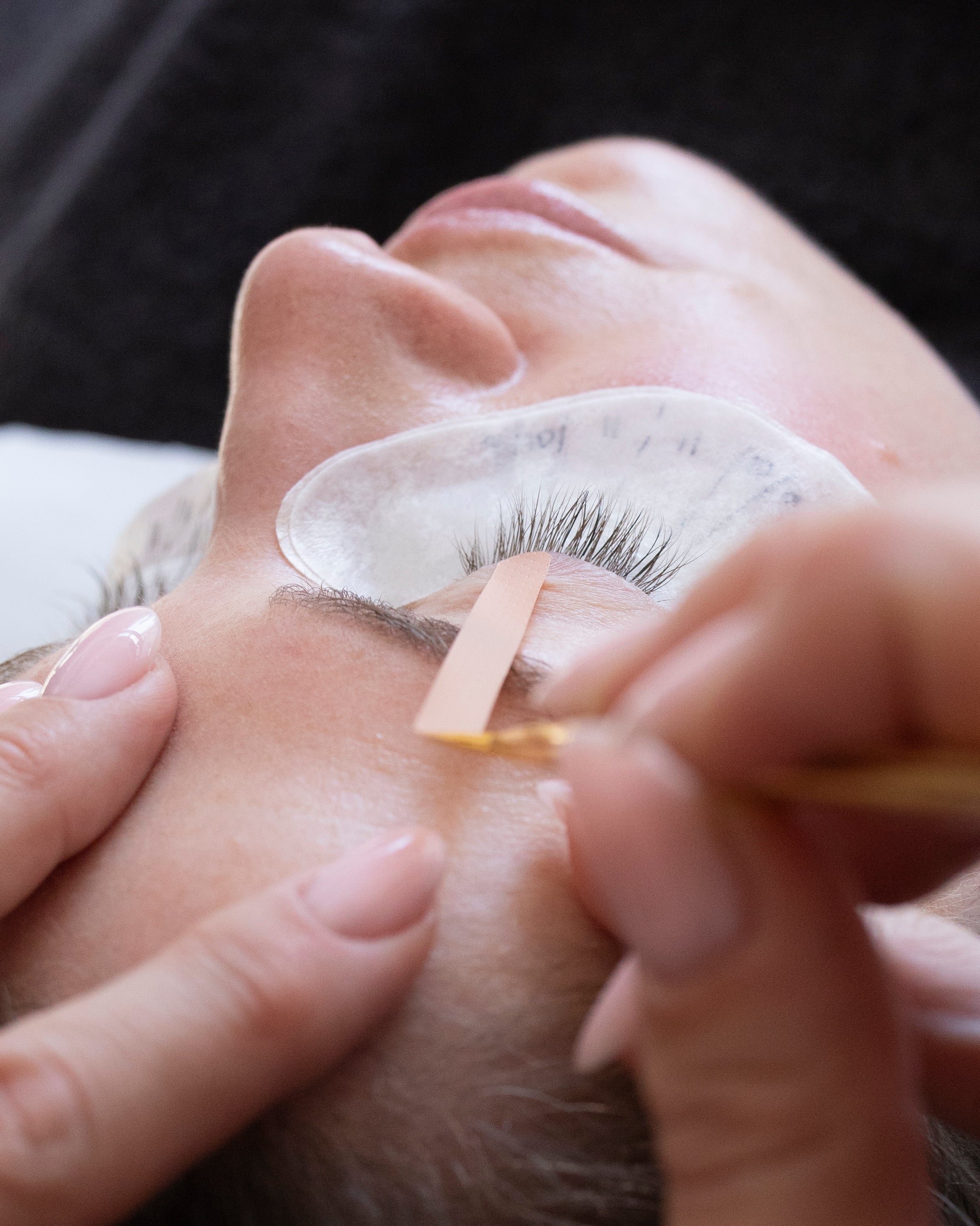 Waterproof Eyelash Tape 16pcs (skin colour)